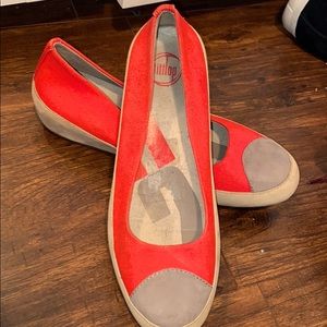 Orange Fitflop flats